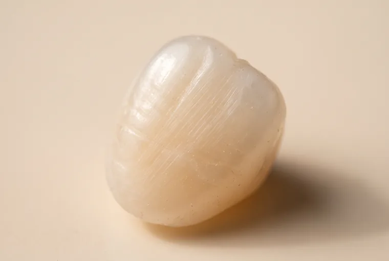 An extreme macro study of a natural tooth's enamel surface filling the frame